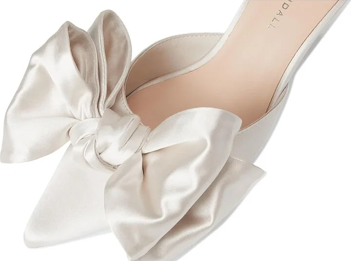 Loeffler Randall Margot Bow Mule Women's Shoes Cream : 5 B - Medium, Leather - Image 7