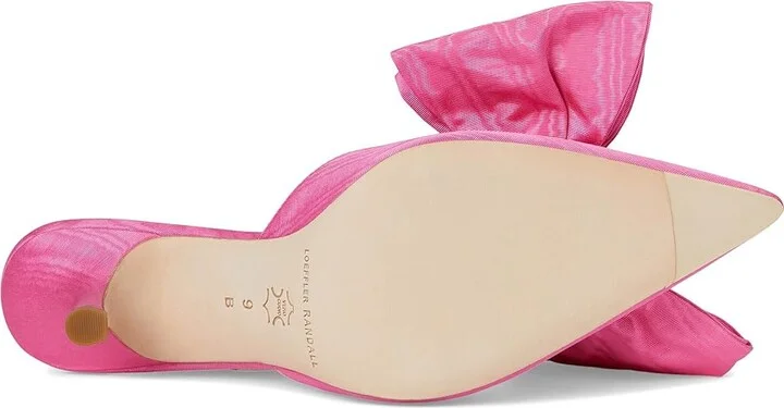 Loeffler Randall Margot Bow Mule Women's Shoes Rose : 8 B - Medium, Leather - Image 3