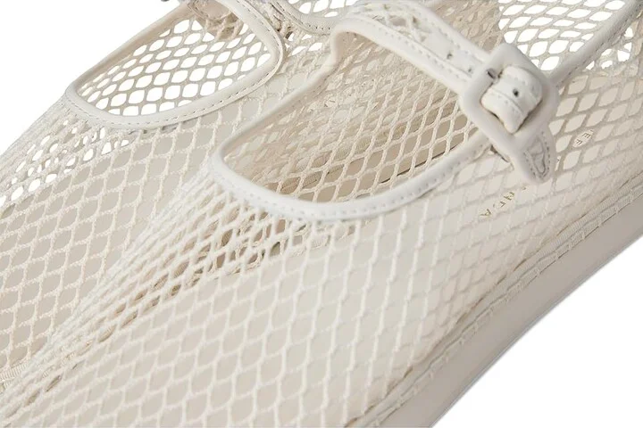 Loeffler Randall Maryjane Sneaker Women's Shoes White : 11.5 B - Medium, Mesh - Image 7