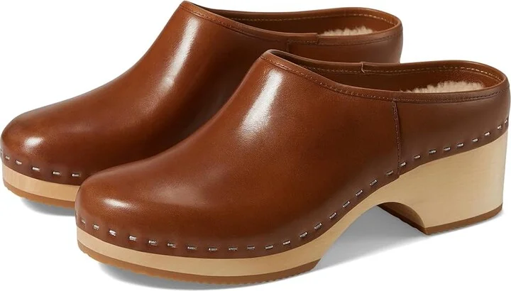 Loeffler Randall Maude Clog Mule Women's Shoes Safari : 6 B - Medium, Leather