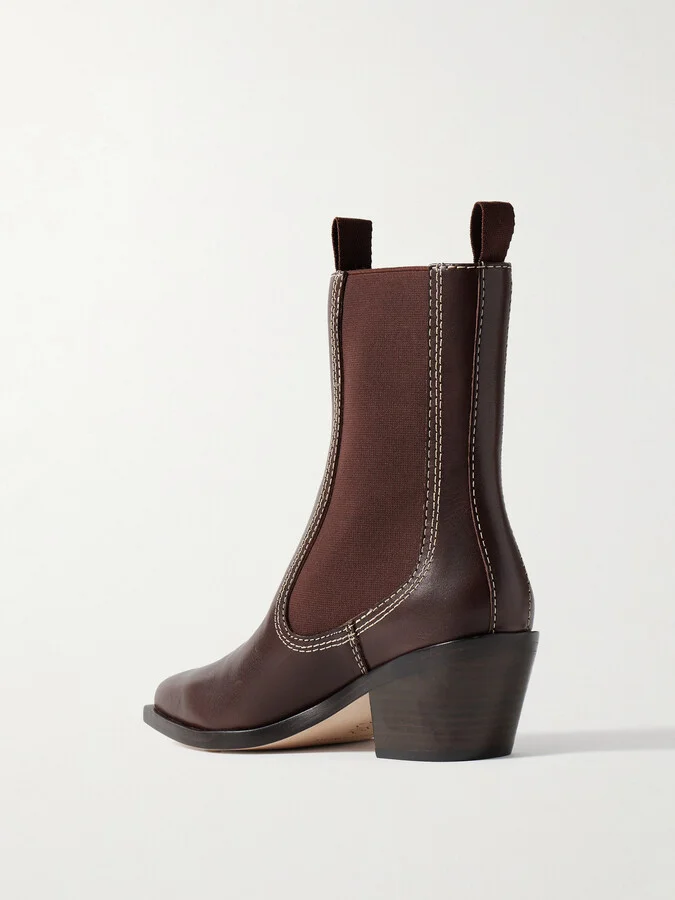 Loeffler Randall - Nat Leather Ankle Boots - Brown - Image 3