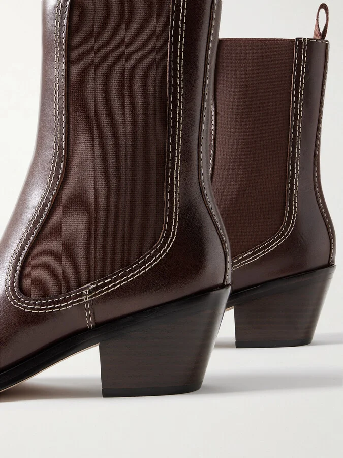 Loeffler Randall - Nat Leather Ankle Boots - Brown - Image 4