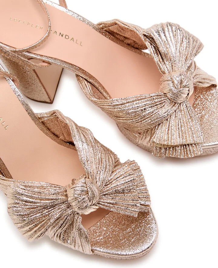 Loeffler Randall Natalia Metallic Sandals - Image 3