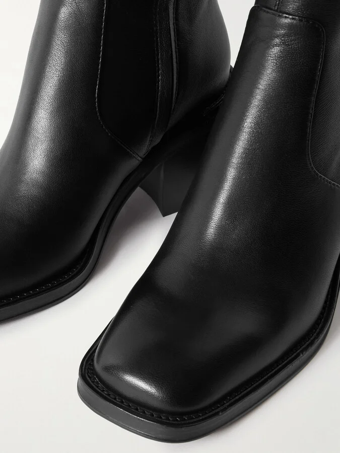 Loeffler Randall - + Net Sustain Nolan Leather Boots - Black - Image 4