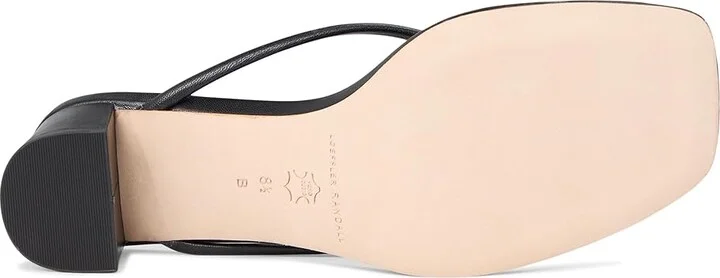 Loeffler Randall Odessa Heeled Mules w/ Hardware Women's Dress Sandals Black : 10 B - Medium, Leather - Image 3