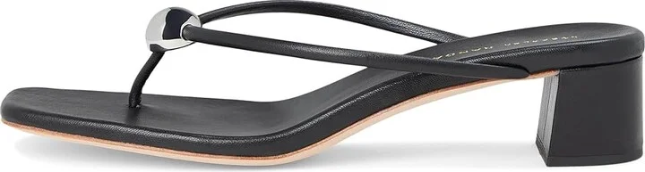 Loeffler Randall Odessa Heeled Mules w/ Hardware Women's Dress Sandals Black : 10 B - Medium, Leather - Image 6