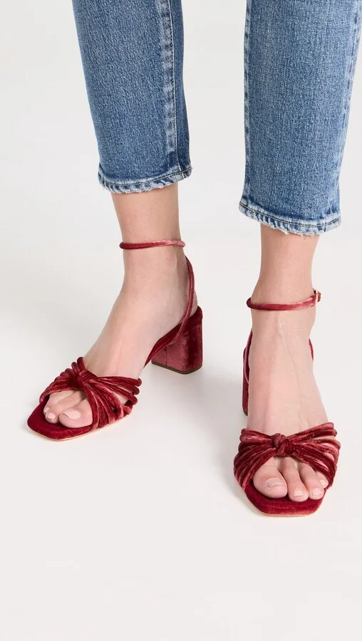 Loeffler Randall Olivia Knot Mid Heel Sandals - Image 2