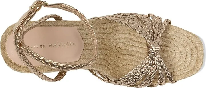 Loeffler Randall Pamela Mignon Knot Wedge Women's Shoes Champagne/Natural : 6.5 B - Medium, Leather - Image 2