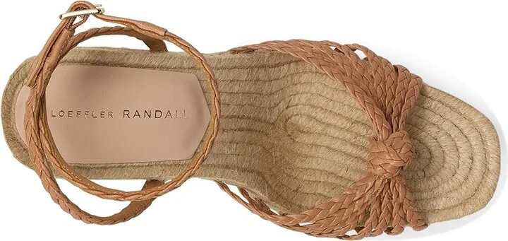 Loeffler Randall Pamela Mignon Knot Wedge Women's Shoes Dune/Natural : 10 B - Medium, Leather - Image 2