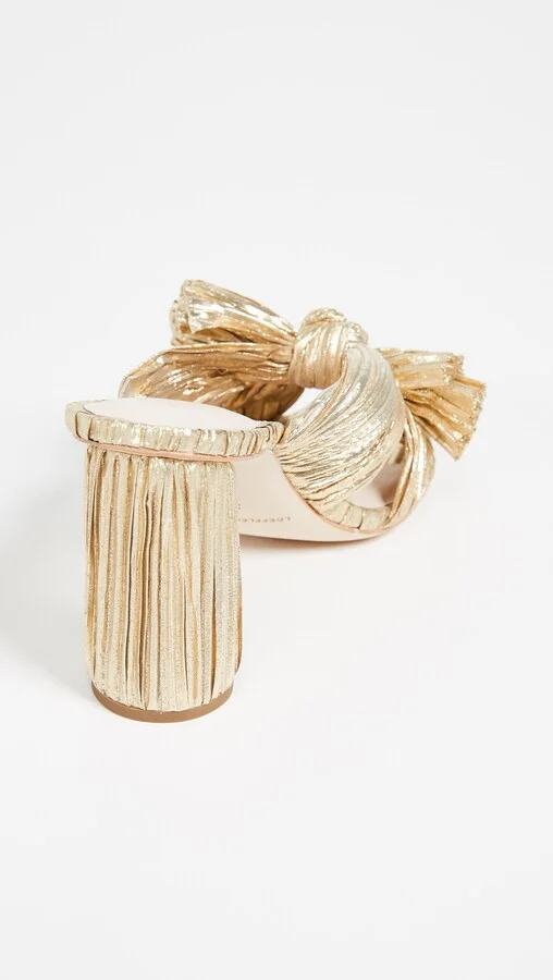 Loeffler Randall Penny Pleated Bow Sandals - Image 4