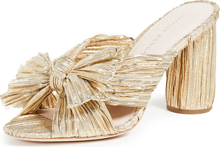 Loeffler Randall Penny Pleated Bow Sandals