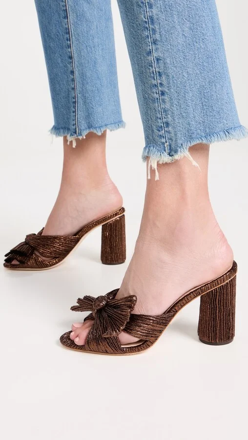 Loeffler Randall Penny Pleated Knot Mules - Image 5