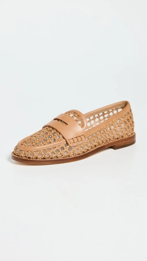 Loeffler Randall Rachel Crochet Raffia Loafers - Image 2