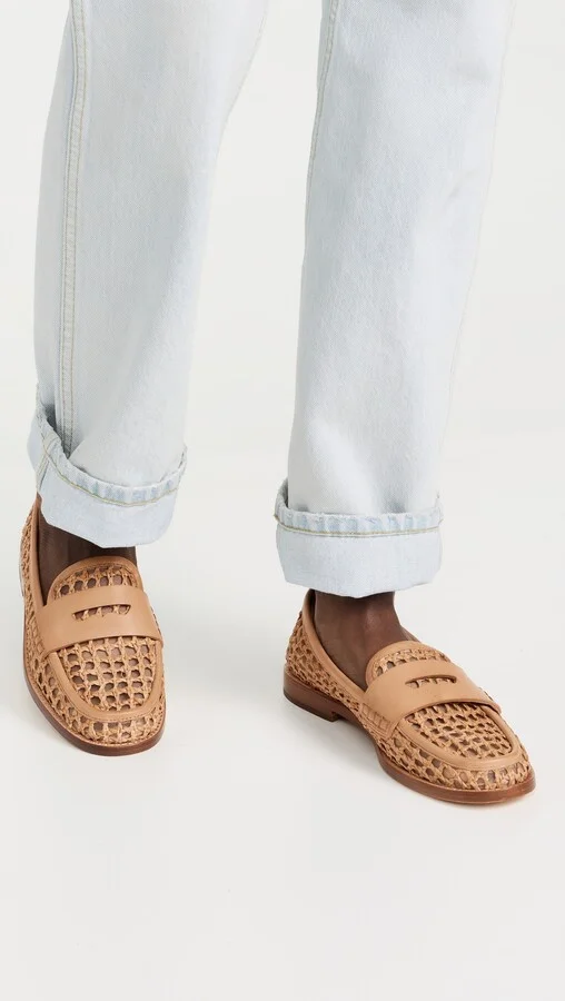 Loeffler Randall Rachel Crochet Raffia Loafers - Image 3