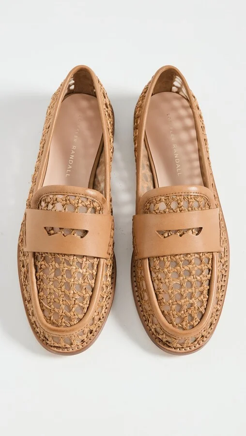 Loeffler Randall Rachel Crochet Raffia Loafers - Image 4