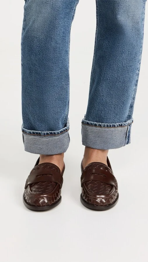 Loeffler Randall Rachel Woven Leather Loafers - Image 5
