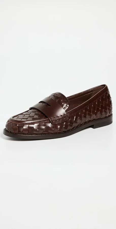 Loeffler Randall Rachel Woven Leather Loafers