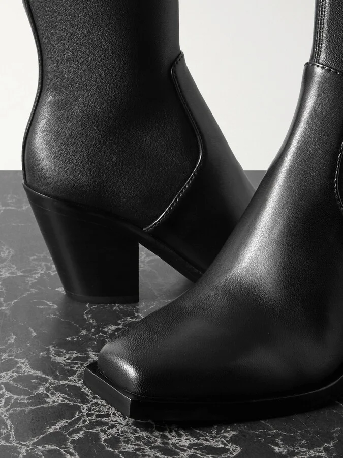 Loeffler Randall - Reese Leather Ankle Boots - Black - Image 4