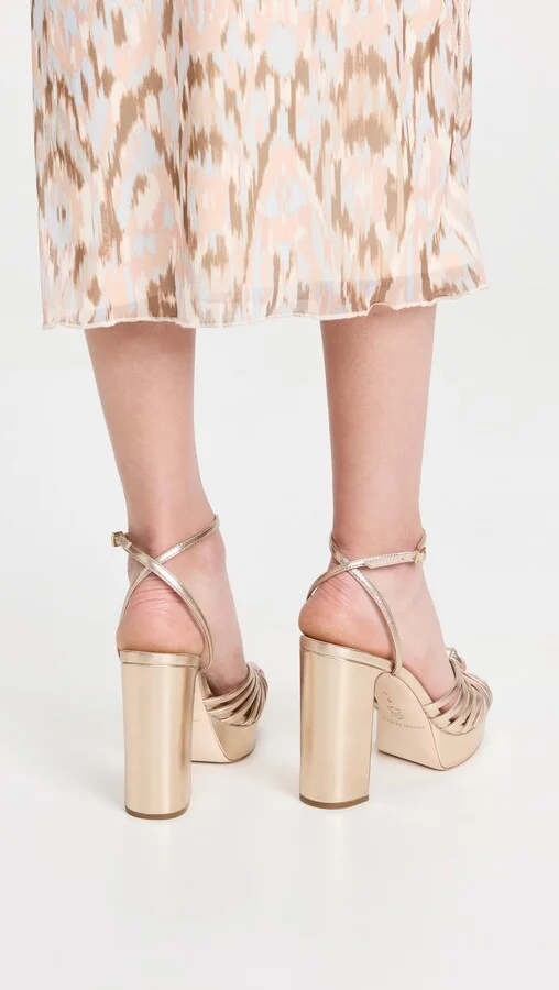 Loeffler Randall Rivka Leather Knot Platform Sandals - Image 5