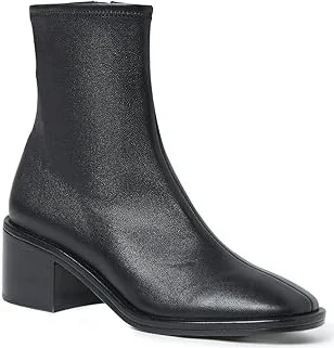 Loeffler Randall Roxy Stretch Ankle Bootie With Block Heel Women's Boots Black : 11 B - Medium, Leather - Image 3