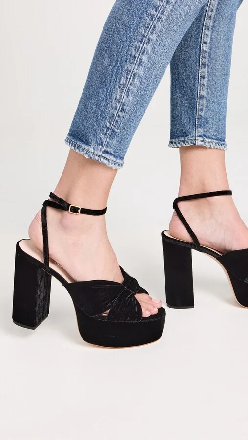 Loeffler Randall Roz Knot Platform Sandals - Image 3