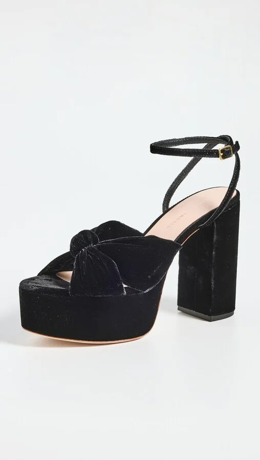 Loeffler Randall Roz Knot Platform Sandals - Image 4