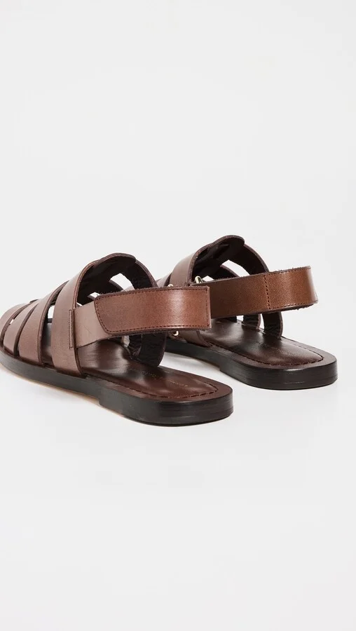 Loeffler Randall Sawyer Leather Caged Flat Sandals - Image 3