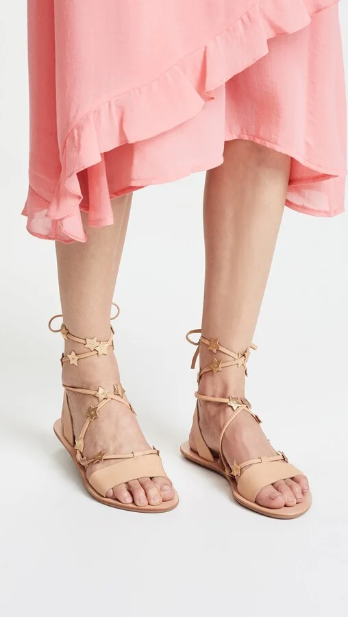 Loeffler Randall Starla Ankle Wrap Sandals - Image 4