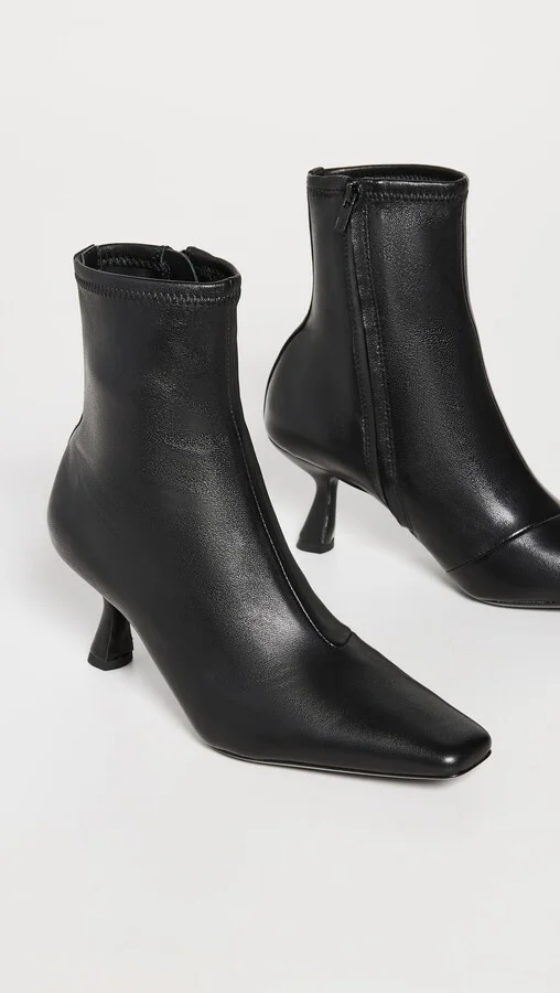 Loeffler Randall Thandy Curved Heel Ankle Boots - Image 4