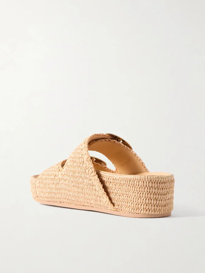 Loeffler Randall - Theo Raffia Sandals - Neutrals - Image 3