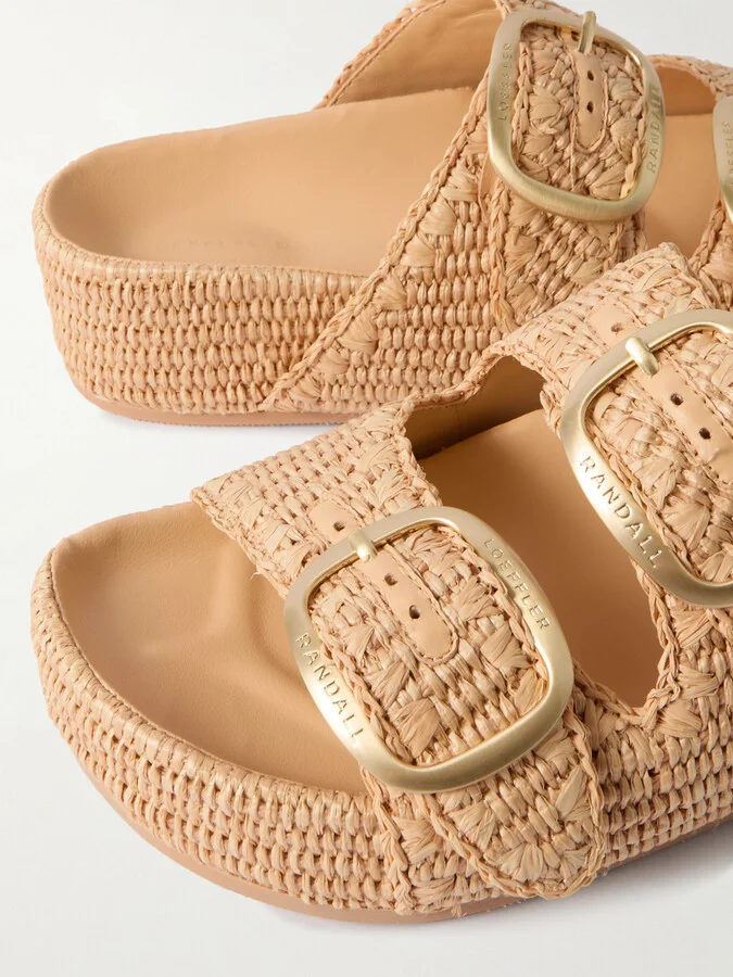 Loeffler Randall - Theo Raffia Sandals - Neutrals - Image 4