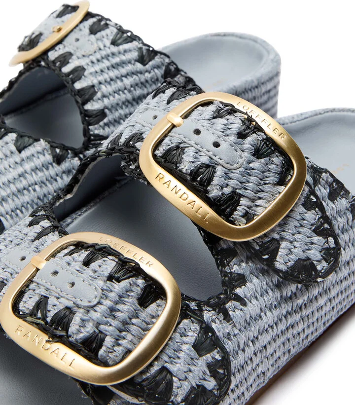 Loeffler Randall Theo Raffia Sliders - Image 4