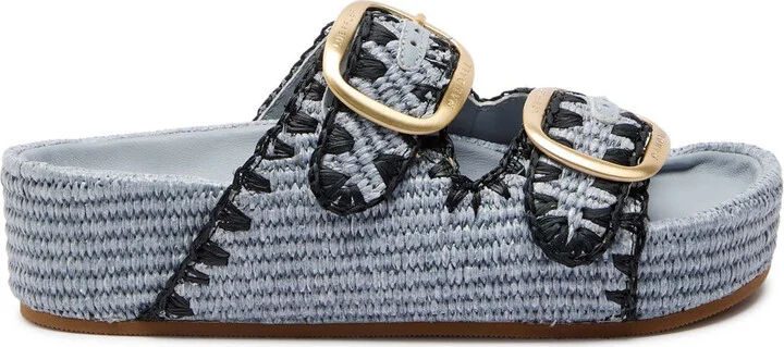 Loeffler Randall Theo Raffia Sliders
