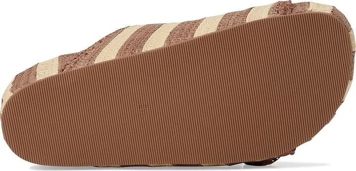 Loeffler Randall Theo Two Band Sandals Women's Wedge Shoes Brown/Natural Stripe : 10 B - Medium, Synthetic - Image 3