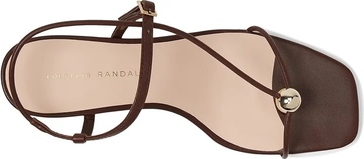 Loeffler Randall Triana Strappy Mid-heel Sandals With Ball Women's Wedge Shoes Espresso : 5.5 B - Medium, Leather - Image 2