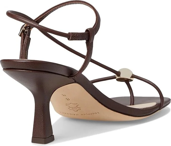 Loeffler Randall Triana Strappy Mid-heel Sandals With Ball Women's Wedge Shoes Espresso : 5.5 B - Medium, Leather - Image 4