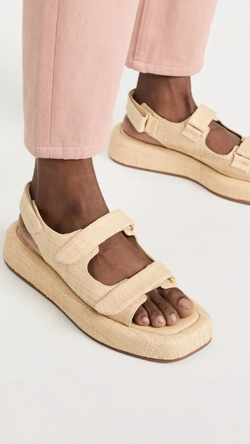 Loeffler Randall Two Band Platform Sandals - Image 4
