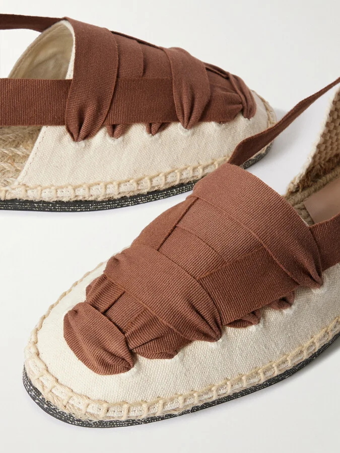 Loeffler Randall - Wilson Lace-up Canvas Espadrilles - Brown - Image 4