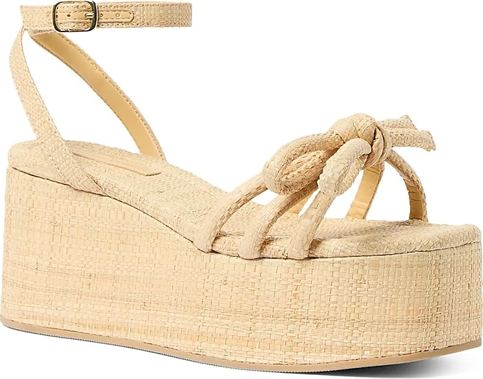 Loeffler Randall Women's Hudson Raffia Platform Sandals
