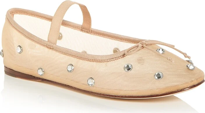 Loeffler Randall Women's Leonie Embellished Ballet Flats