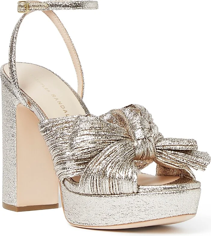 Loeffler Randall Women's Strappy Bow Platform Sandals