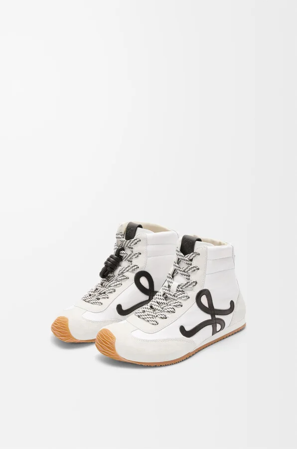 LOEWE - Ballet Runner 2.0 High-top In Nylon And leather skin Size: 35 For Woman - Image 2