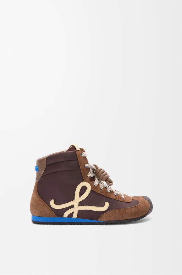 LOEWE - Ballet Runner 2.0 High-top In Nylon And leather skin Size: 37 For Woman