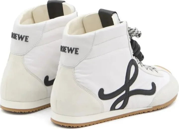 Loewe Ballet Runner 2.0 Nylon And Leather High-Top Sneakers Shoes - Image 2