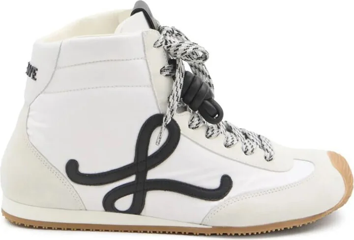 Loewe Ballet Runner 2.0 Nylon And Leather High-Top Sneakers Shoes