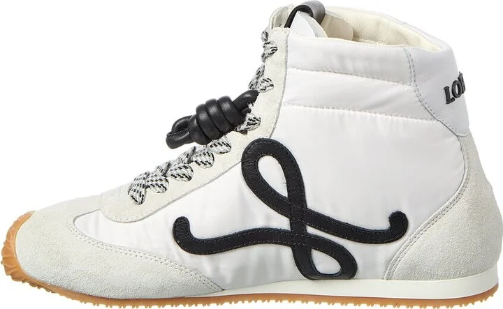 Loewe Ballet Runner 2.0 Nylon & Leather High-Top Sneaker - Image 2