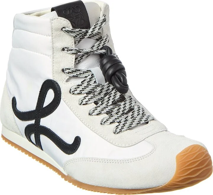 Loewe Ballet Runner 2.0 Nylon & Leather High-Top Sneaker