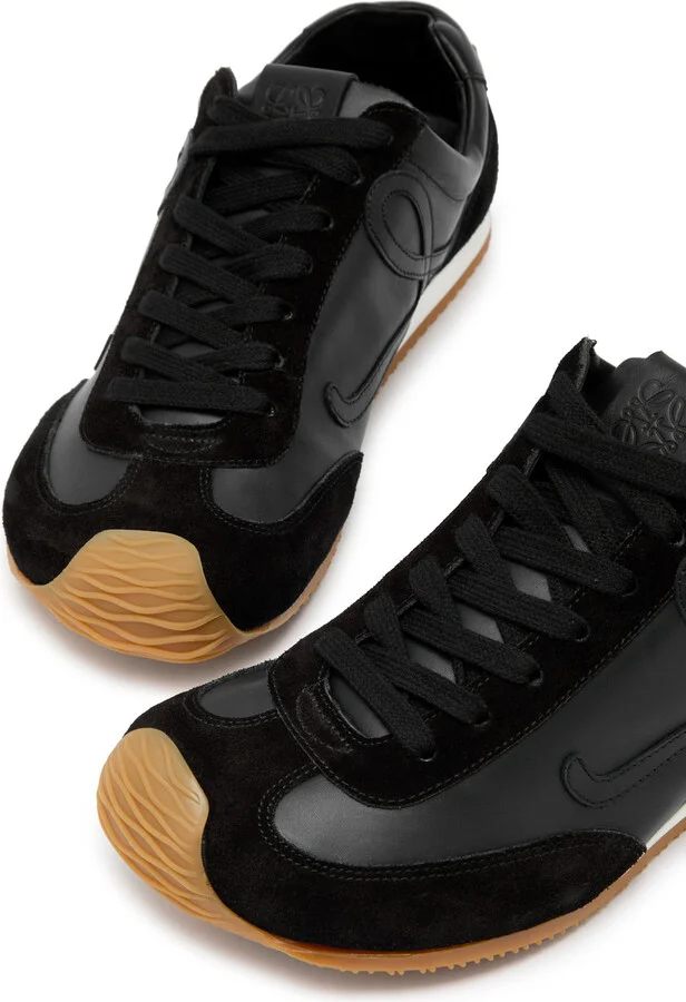 Loewe Ballet Runner 2.0 Panelled Leather Sneakers - Image 3