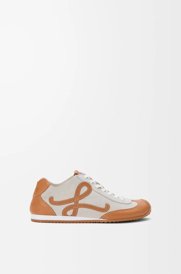 LOEWE - Ballet Runner 2.0 Unlined In Deerskin And Vegetable-tanned leather skin Size: 35 For Woman