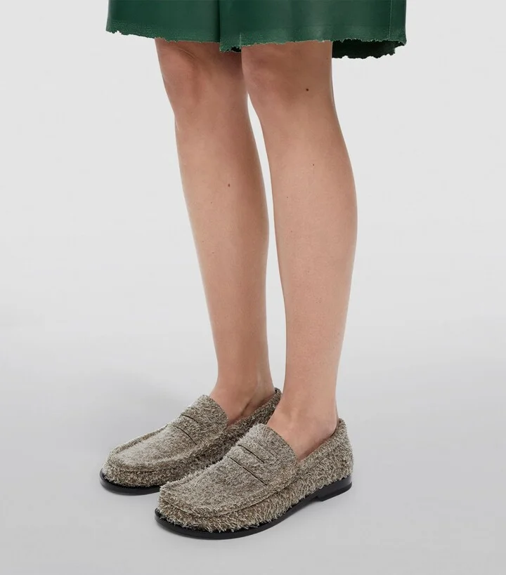 Loewe Brushed Suede Campo Loafers - Image 2